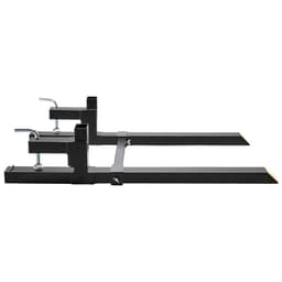Paletové vidle, upínání na paletové vidle 907,2 kg, celková délka lžíce traktoru 109,2 cm s nastavitelnou stabilizační tyčí, vysoce odolné paletové vidle pro příslušenství traktoru, smykem řízené nakladače, lžíce nakladače - miniatura 4