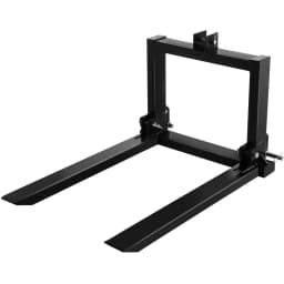 3bodové závěsné vidle na palety 907,2 kg, vidlicové příslušenství pro traktor kategorie 1, 64,8x55,9x104,1 cm, ocelové příslušenství pro těžká zařízení, pro traktor, smykem řízený nakladač - miniatura 2