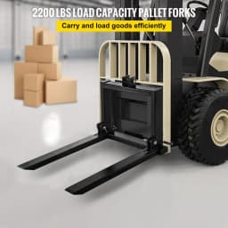 3bodové závěsné vidle na palety 907,2 kg, vidlicové příslušenství pro traktor kategorie 1, 64,8x55,9x104,1 cm, ocelové příslušenství pro těžká zařízení, pro traktor, smykem řízený nakladač - miniatura 6