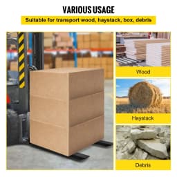 3bodové závěsné vidle na palety 907,2 kg, vidlicové příslušenství pro traktor kategorie 1, 64,8x55,9x104,1 cm, ocelové příslušenství pro těžká zařízení, pro traktor, smykem řízený nakladač - miniatura 10