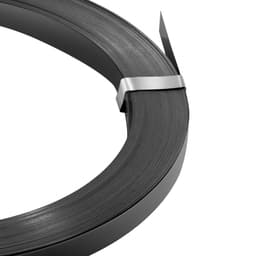 Ocelová páska na cívce, 19 mm x 0,55 mm x 91 m, kovová páska na cívce odolává náročnému prostředí, pevnost v tahu 775,6 kg, vysoce odolná páska na palety na cívce pro balení palet - miniatura 5