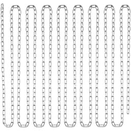 Zkoušený spirálový řetěz, 3/16" x 100', bezpečné pracovní zatížení 1100 lbs, pozinkovaný, zkoušený spirálový řetěz se dvěma rychločlánky, pozinkovaný řetěz z uhlíkové oceli pro tažení, zavěšení, kempování, tažení domácích mazlíčků - miniatura 12