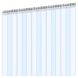 Pásková záclona z PVC dveřní clony 152,4 cm x 213,4 cm chladicí/mrazicí box, průhledný plast - miniatura 5