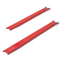 Prodloužení paletových vidlí, délka 82" a šířka 4,5", vysoce odolné prodloužení vidlí z uhlíkové oceli pro vysokozdvižné vozíky, 1 pár prodloužení vidlí s čepy, příslušenství pro vysokozdvižné vozíky, červená - miniatura 3
