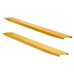 Prodloužení paletových vidlí, délka 1820 mm, šířka 115 mm, vysoce odolné prodloužení vidlí z uhlíkové oceli pro vysokozdvižné vozíky, 1 pár prodloužení vidlí pro vysokozdvižné vozíky, průmyslové příslušenství pro vysokozdvižné vozíky, žluté - miniatura 4