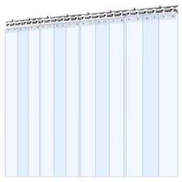 Pásková záclona z PVC dveřní clony 121,9 cm x 213,4 cm chladicí/mrazicí box, průhledný plast - miniatura 5