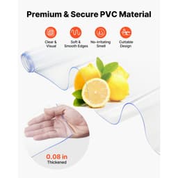Pásková záclona z PVC dveřní clony 121,9 cm x 213,4 cm chladicí/mrazicí box, průhledný plast - miniatura 9