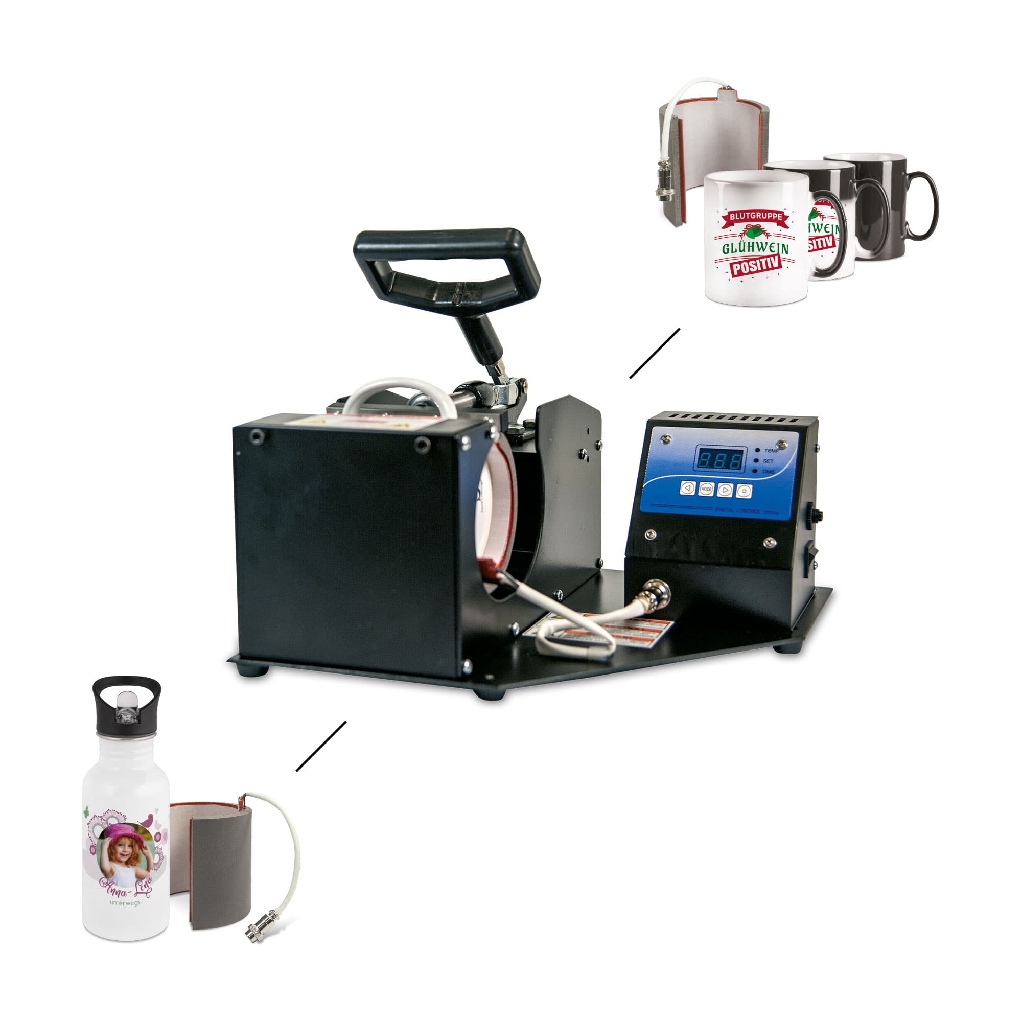 Lis na hrnky MPR-1, včetně 2 topných těles Ø 72 mm a Ø 80 mm