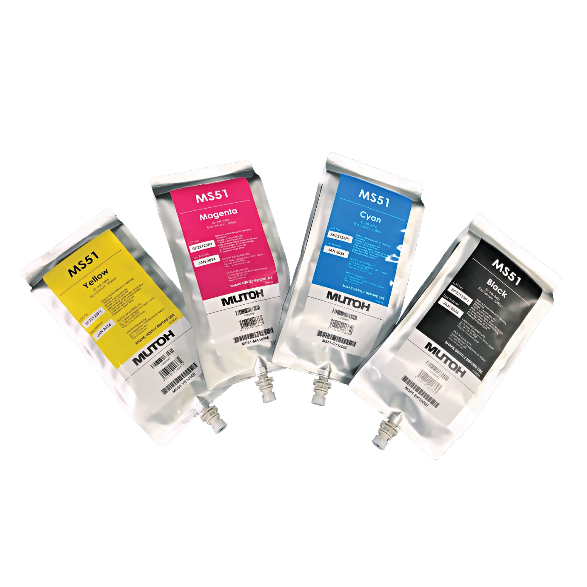 Inkoust MS51 Eco Solvent pro XpertJet 1341 / 1641 / 1682, různé barvy, balení inkoustu 1 000 ml