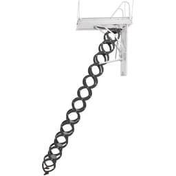 Půdní schod, nosnost 299,4 kg, vhodný pro výšku stropu 2,9 až 3 m a rozměry otvoru 99,4 x 73,5 cm, zatahovací stropní schod z legované oceli s tažnou tyčí pro střechu půdy - miniatura 3