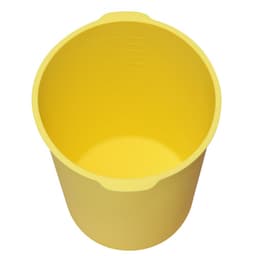 2 ks vložky do kbelíku o objemu 18,9 l na betonovou směs, opakovaně použitelná silikonová vložka do kbelíku na maltu pro tenkovrstvé barvy a míchání epoxidových sítek na beton, vysoce odolná míchačka na spárovací hmotu s rozměry, modrá a žlutá - miniatura 12