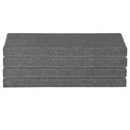 4 ks akustických panelů, 2 palce silné, 23,6 x 11,8 palce, zvukově izolační panely ze skelných vláken, samolepicí zvukotěsné nástěnné desky, pro studia, kanceláře, domácí kina, zasedací místnosti, šedé - miniatura 5