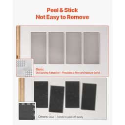 4 ks akustických panelů, 2 palce silné, 23,6 x 11,8 palce, zvukově izolační panely ze skelných vláken, samolepicí zvukotěsné nástěnné desky, pro studia, kanceláře, domácí kina, zasedací místnosti, velbloudí - miniatura 7