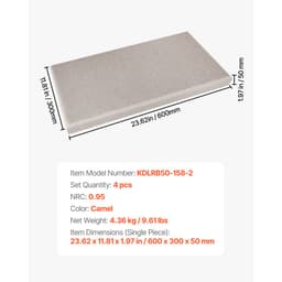 4 ks akustických panelů, 2 palce silné, 23,6 x 11,8 palce, zvukově izolační panely ze skelných vláken, samolepicí zvukotěsné nástěnné desky, pro studia, kanceláře, domácí kina, zasedací místnosti, velbloudí - miniatura 11