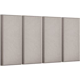 4 ks akustických panelů, 2 palce silné, 23,6 x 11,8 palce, zvukově izolační panely ze skelných vláken, samolepicí zvukotěsné nástěnné desky, pro studia, kanceláře, domácí kina, zasedací místnosti, velbloudí - miniatura 12
