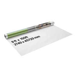 Fólie na dům, 2740 x 45720 mm, parozábrana o tloušťce 0,13 mm, odolná plastová fólie proti roztržení, parozábrana z pádové tkaniny pro bytovou a komerční výstavbu, bílá - miniatura 2