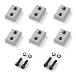 Čepele na řezání výztuže, 6 ks náhradních čepelí pro elektrickou řezačku výztuže 1-1/8 palce 28 mm #9, oboustranná, vysokotvrdá ocel CR12MOV, rychlá a účinná se šrouby a pružnou podložkou. - miniatura 2