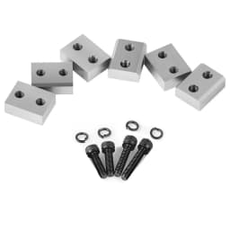 Čepele na řezání výztuže, 6 ks náhradních čepelí pro elektrickou řezačku výztuže 1-1/8 palce 28 mm #9, oboustranná, vysokotvrdá ocel CR12MOV, rychlá a účinná se šrouby a pružnou podložkou. - miniatura 12