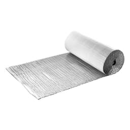 Reflexní izolační role, dvouvrstvá sálavá bariéra se vzduchovými bublinami, 6 mm 30,48 m x 1,22 m, hliníková fólie, bílá PE fólie, tepelně reflexní štít, tepelná izolační role pro garážová vrata, okna, střechy karavanů - miniatura 4