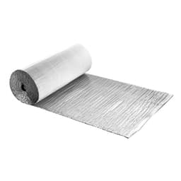 Reflexní izolační role, dvouvrstvá sálavá bariéra se vzduchovými bublinami, 6 mm 30,48 m x 1,22 m, hliníková fólie, bílá PE fólie, tepelně reflexní štít, tepelná izolační role pro garážová vrata, okna, střechy karavanů - miniatura 12