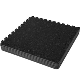 Podlahové rohože z propletené pěny EVA, zesílené 0,56 palce, 6 kusů gumových dlaždic puzzle, 24 x 24 palců, cvičební podložka na cvičení a fitness, odolné podlahové rohože pro domácnost, posilovnu, kancelář - 24 čtverečních stop - miniatura 6