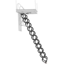 Půdní schod, nosnost 299,4 kg, vhodný pro výšku stropu 2,4 až 2,9 m a rozměry otvoru 96,4 x 73,5 cm, zatahovací stropní schod z legované oceli s tažnou tyčí pro střechu půdy - miniatura 12