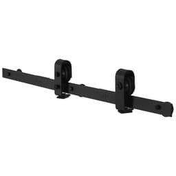 Sada kolejnic pro posuvné skládací dveře stodoly, sada kolejnic s horní montáží 36", hladký a tichý posuv, odolná, snadná instalace, vhodné pro dvoje dveře skříně, spíže a prádelny o šířce 16" (není součástí balení) - miniatura 3