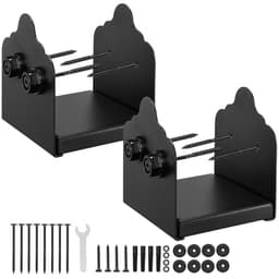 Základna sloupku 6x6, 2 ks, vnitřní rozměr 5,9x5,55 palce / 150x141 mm, konzole sloupků, vysoce odolné sloupky z uhlíkové oceli na terasu, dřevěné konzole pro zábradlí pavilonu, základní deska terasy, černá - miniatura 2
