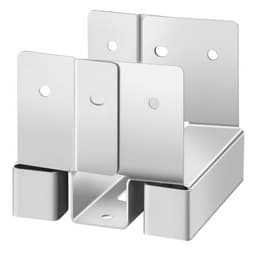 Základny sloupků 4x4, 10 ks, vnitřní rozměr 3,53x3,56 palce/89,6x90,5 mm, betonové kotvy na sloupky, vysoce odolné pozinkované konzole z uhlíkové oceli s odstupem 1 palec, pro betonové pergoly a terasy - miniatura 3