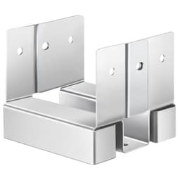 Základny sloupků 4x4, 10 ks, vnitřní rozměr 3,53x3,56 palce/89,6x90,5 mm, betonové kotvy na sloupky, vysoce odolné pozinkované konzole z uhlíkové oceli s odstupem 1 palec, pro betonové pergoly a terasy - miniatura 4
