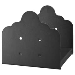 Základna sloupku 8x8, 2 ks, vnitřní rozměr 7,9x7,5 palce / 200x190 mm, konzole sloupků, vysoce odolné sloupky z uhlíkové oceli na terasu, dřevěné konzole pro zábradlí pavilonu, podpěrná deska terasy, černá - miniatura 3