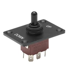 Přepínač, 6pinový přepínač s okamžitým přepnutím polarity (ZAP)-VYP-(ZAP) DC 12V/30A AC 250V/15A - s montážním panelem nahoru a vodotěsným krytem pro auto, auto, loď a člun - miniatura 5