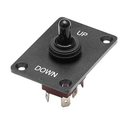 Přepínač, 6pinový přepínač s okamžitým přepnutím polarity (ZAP)-VYP-(ZAP) DC 12V/30A AC 250V/15A - s montážním panelem nahoru a vodotěsným krytem pro auto, auto, loď a člun - miniatura 4