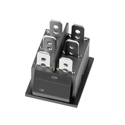 Kolébkový spínač, 6pinový momentový DPDT kolébkový spínač, 3polohový (ZAP)-VYP-(ZAP) přepínač polarity AC 250V/16A 125V/20A pro domácí spotřebiče pro automobily, lodě - miniatura 5