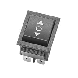 Kolébkový spínač, 6pinový momentový DPDT kolébkový spínač, 3polohový (ZAP)-VYP-(ZAP) přepínač polarity AC 250V/16A 125V/20A pro domácí spotřebiče pro automobily, lodě - miniatura 4