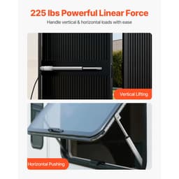 Lineární aktuátor 12V, zdvih 250 mm, vysokorychlostní 15 mm/s, lineární aktuátor 1000 N - s krytím IP54 a montážním držákem pro zvedací stůl, polohovací křesla, otvírače oken a dveří - miniatura 6