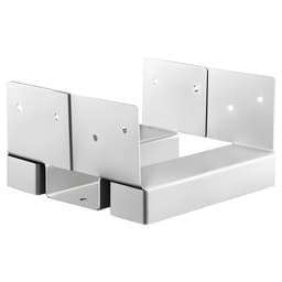Základny sloupků 6x6, 10 ks, vnitřní rozměr 5,49x5,57 palce/139,5x141,5 mm, betonové kotvy na sloupky, vysoce odolné pozinkované konzole z uhlíkové oceli s odstupem 1 palec, pro betonové pergoly a terasu - miniatura 3