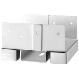 Základny sloupků 6x6, 10 ks, vnitřní rozměr 5,49x5,57 palce/139,5x141,5 mm, betonové kotvy na sloupky, vysoce odolné pozinkované konzole z uhlíkové oceli s odstupem 1 palec, pro betonové pergoly a terasu - miniatura 5
