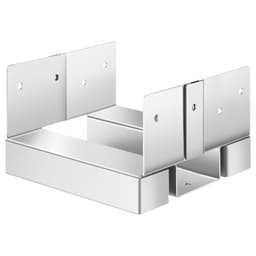 Základny sloupků 6x6, 10 ks, vnitřní rozměr 5,49x5,57 palce/139,5x141,5 mm, betonové kotvy na sloupky, vysoce odolné pozinkované konzole z uhlíkové oceli s odstupem 1 palec, pro betonové pergoly a terasu - miniatura 4