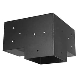 Sada konzolí pro pergolu, 6x6 palců (vnitřní rozměr 142 x 142 mm), 4 ks 3cestných robustních rohových konzolí, sada pro výrobu sloupků pro kutily, snadná instalace, dřevěné trámy pro altány, zahradní pergoly, sruby - miniatura 4