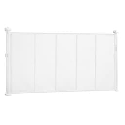 Zatahovací dětská branka, výška 870 mm, roztažitelná až do šířky 1400 mm, zatahovací branka pro děti nebo domácí mazlíčky, síťovina, snadná instalace pro vnitřní schodiště, dveře, chodby, herny, bílá - miniatura 3