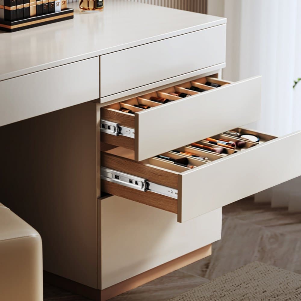 Výsuvy zásuvek, 22 palců, 10 párů plně výsuvných kolejnic na skříňky s kuličkovými ložisky, nosnost 100 liber, odolné boční montážní výsuvy na zásuvky komody, kolejnice na zásuvky pro kuchyňskou výměnu.