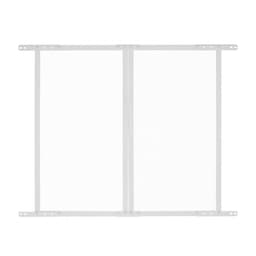 Ochranná síťovina na dveře obytného vozu, mřížka dveří 660,4 x 609,6 mm, snadná instalace a demontáž, zesílená prodyšná ochranná síťovina, ochrana vstupu do obytného vozu z hliníkové slitiny pro ochranu domácích mazlíčků, bílá - miniatura 3