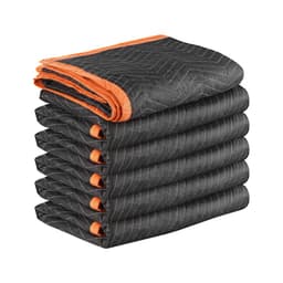 Stěhovací deky 6 ks, 1829 x 1016 mm (14,5 kg/dz) Velké balicí deky s bavlněnou výplní, odolná netkaná textilie s polstrováním pro přepravu, balení a ochranu nábytku - miniatura 4