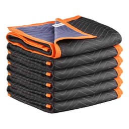 Stěhovací deky 6 ks, 1829 x 1016 mm (14,5 kg/dz) Velké balicí deky s bavlněnou výplní, odolná netkaná textilie s polstrováním pro přepravu, balení a ochranu nábytku - miniatura 12