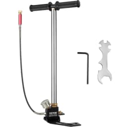 3stupňová ruční pumpa s třmenem, třmenová pumpa 4500 psi (0-30 MPa), vzduchovka, pušková pumpa, plnící a nabíjecí třmen, ruční PCP pumpa, vzduchovky z vysoce kvalitní nerezové oceli 301 - miniatura 1
