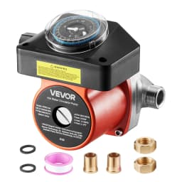 Recirkulační čerpadlo teplé vody s časovačem, sada okamžitého recirkulačního čerpadla 38 l/min, oběhový oběhový systém, 100 W AC 220-240 V, konektor G3/4" na G1/2", pro solární ohřívač vody s kotlem - miniatura 2