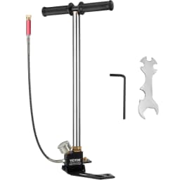 3stupňová ruční pumpa s třmenem, třmenová pumpa 4500 psi (0-30 MPa), vzduchovka, pušková pumpa, plnící a nabíjecí třmen, ruční PCP pumpa, vzduchovky z vysoce kvalitní nerezové oceli 301 - miniatura 2