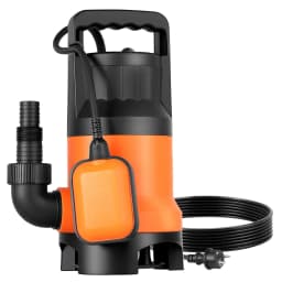 Ponorné kalové čerpadlo 650 W, 15 000 l/h, PP-GF20, ponorné čerpadlo na znečištěnou a čistou vodu s automatickým plovákovým spínačem, dlouhý kabel, maximální výtlak 8 m, pro bazény, zahradu, jezírko a zaplavené oblasti - miniatura 2
