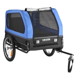 Přívěs za kolo pro psa, nosnost až 40 kg, nosič kol pro malé i velké psy, snadno skládací rám s rychloupínacím kolečkem, univerzální spojka na kolo, odrazka, vlajka, vnitřní vodítko - miniatura 6